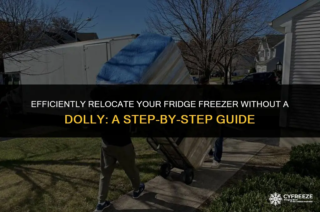 how to move a fridge freezer without a dolly