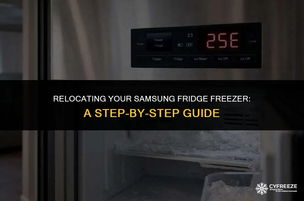 how to move a samsung fridge freezer