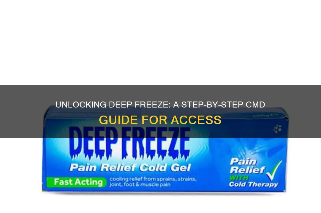 how to open deep freeze using cmd