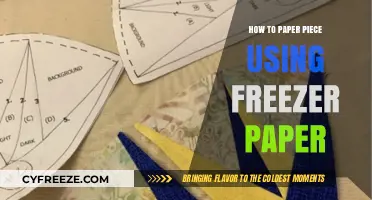 Master Paper Piecing with Freezer Paper: A Step-by-Step Guide