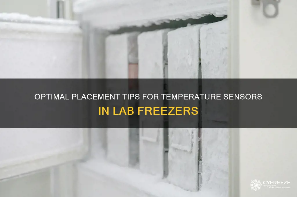 how to place temperature sensor in lab freezer
