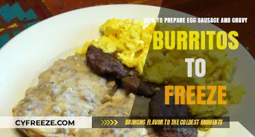 Savor the Flavor: Egg, Sausage, and Gravy Burritos for Easy Freezing