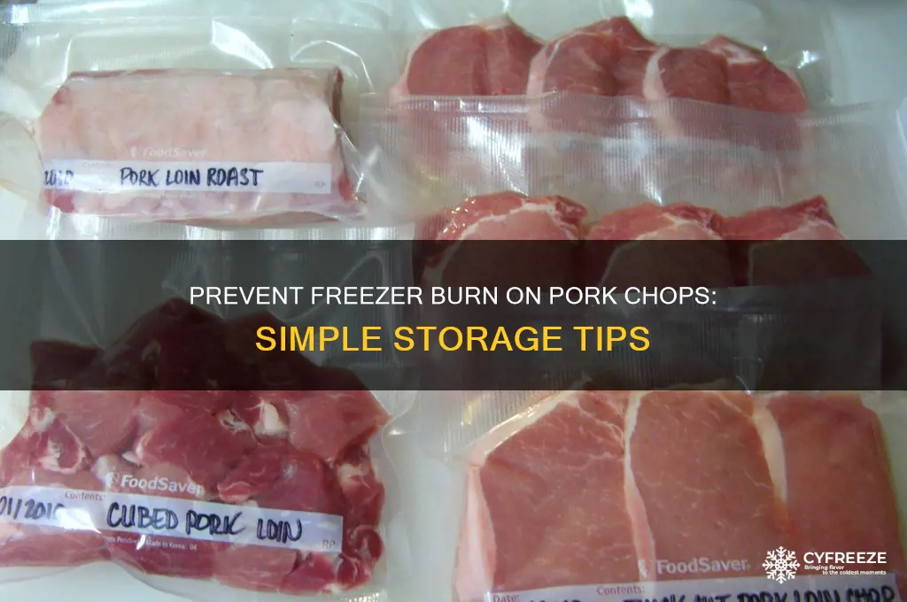 how to prevent pork chops from getting freezer burnt