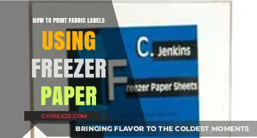 DIY Fabric Label Printing: Easy Freezer Paper Method Guide