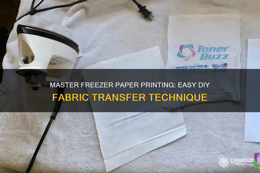 how to print on material using freezer paper
