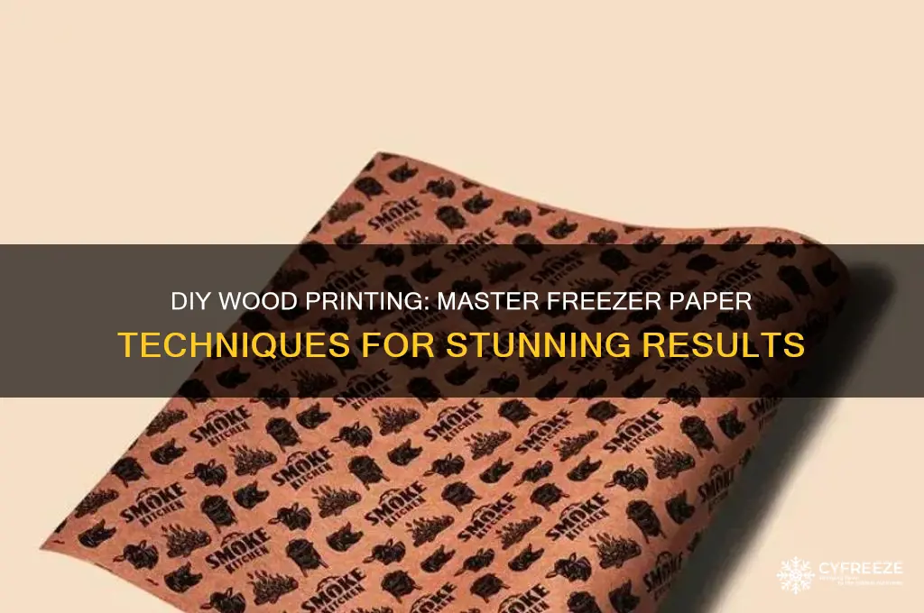 how to print on wood using freezer paper