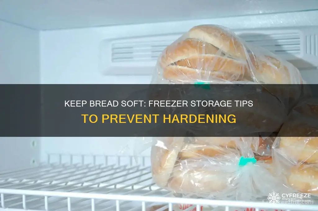 how to protect bread in freezer from getting hard