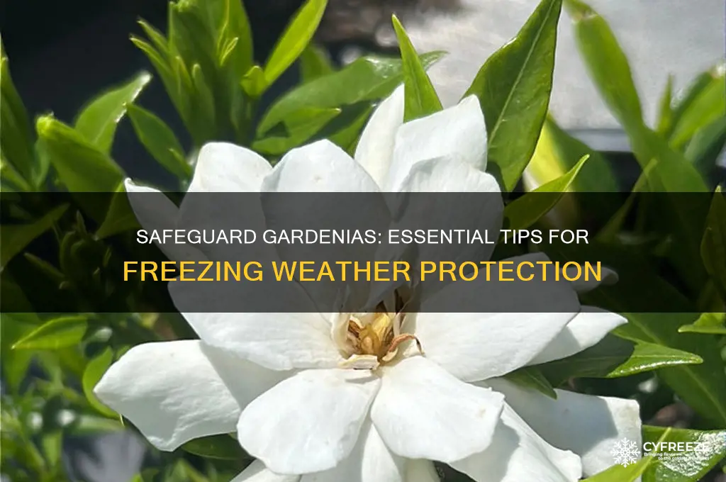 how to protect gardenia plants in freezing temperatures