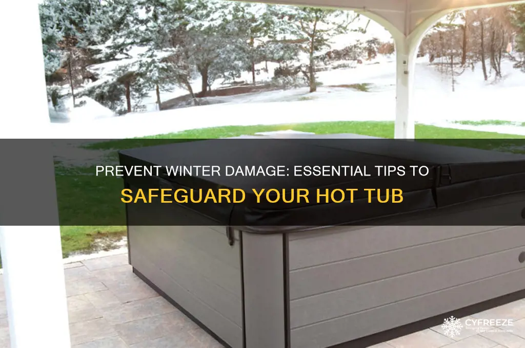 how to protect hot tub from freezing temperatures