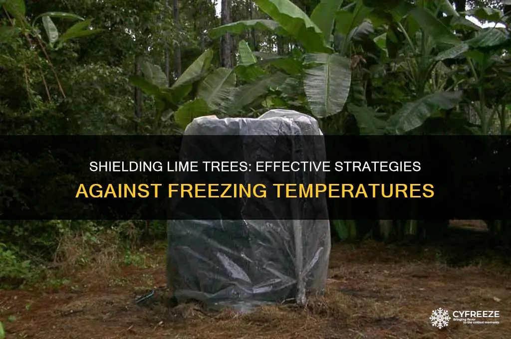 how to protect lime tree from freezing temperatures