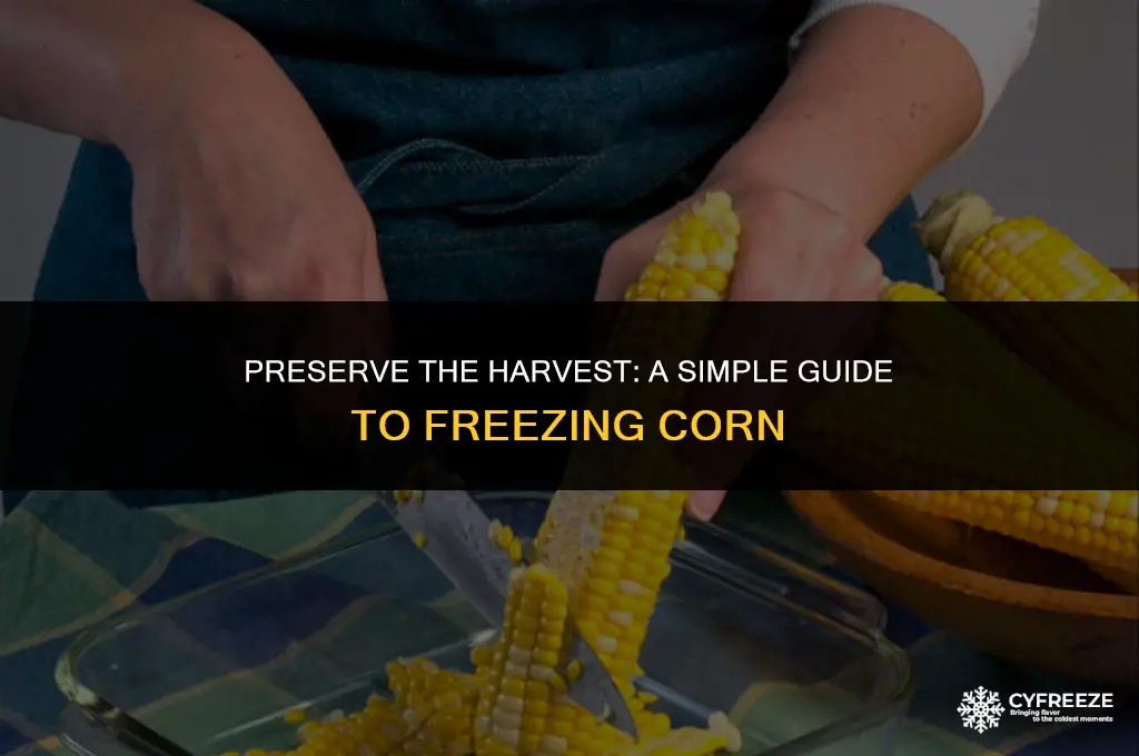 how to put corn in freezer