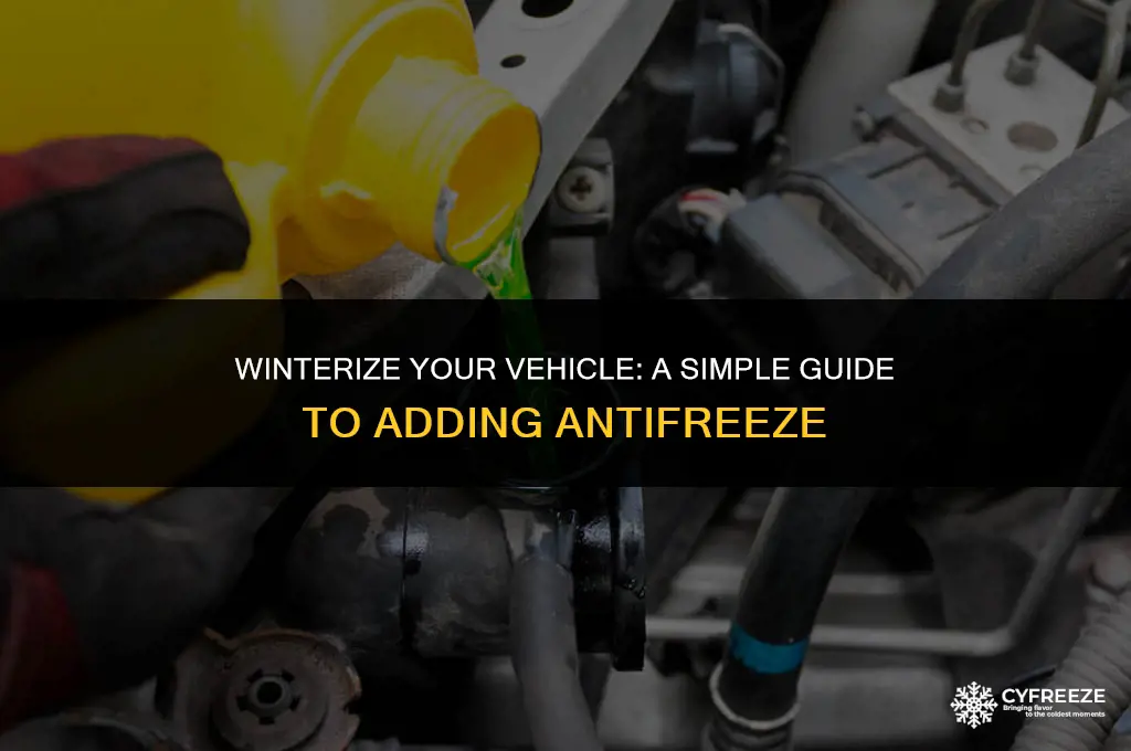 how to put in anti freeze