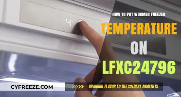 Setting the Right Freezer Temperature for Wormer on LFXC24796