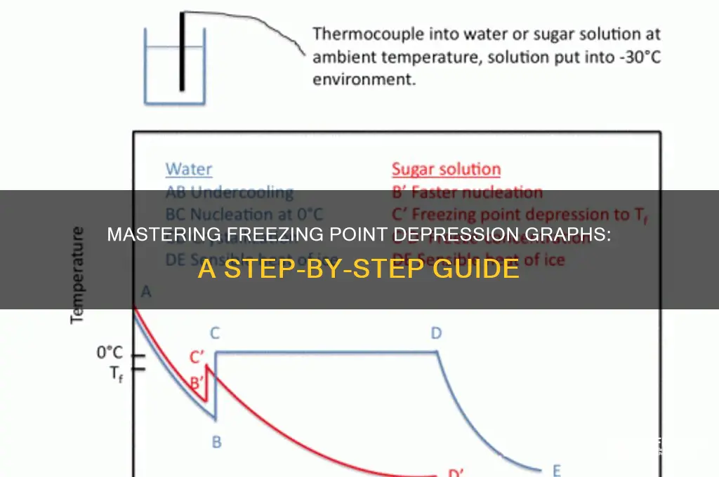 how to read a freezing point depression graph