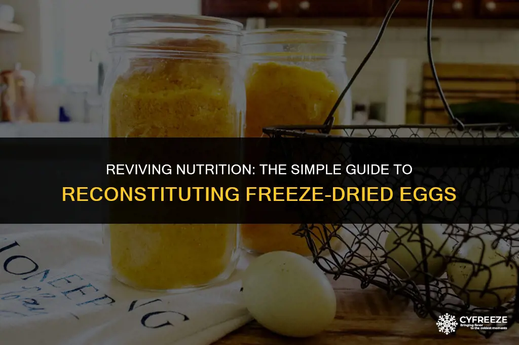 how to reconstitute freeze dried eggs