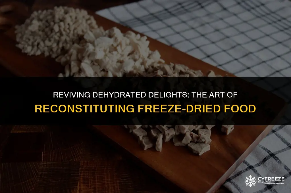 how to reconstitute freeze dried food
