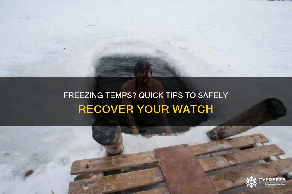 how to recover watch when temperature is below freezing