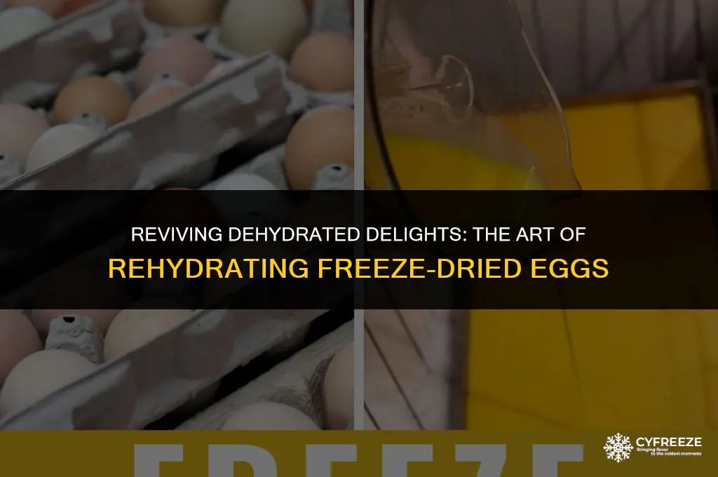 how to rehydrate freeze dried eggs