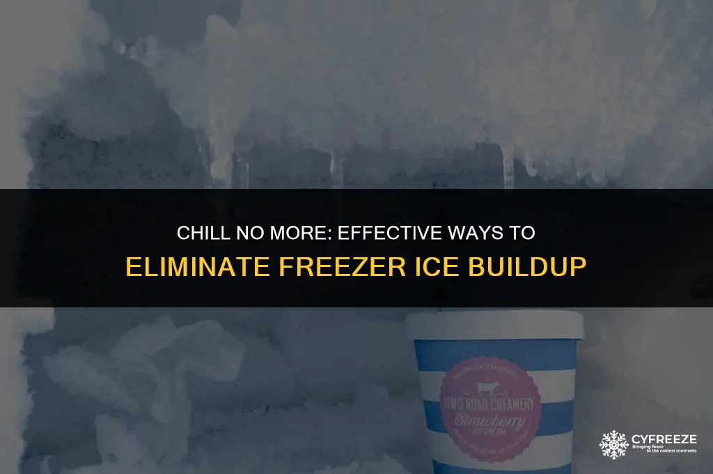 how to remove ice buildup in freezer