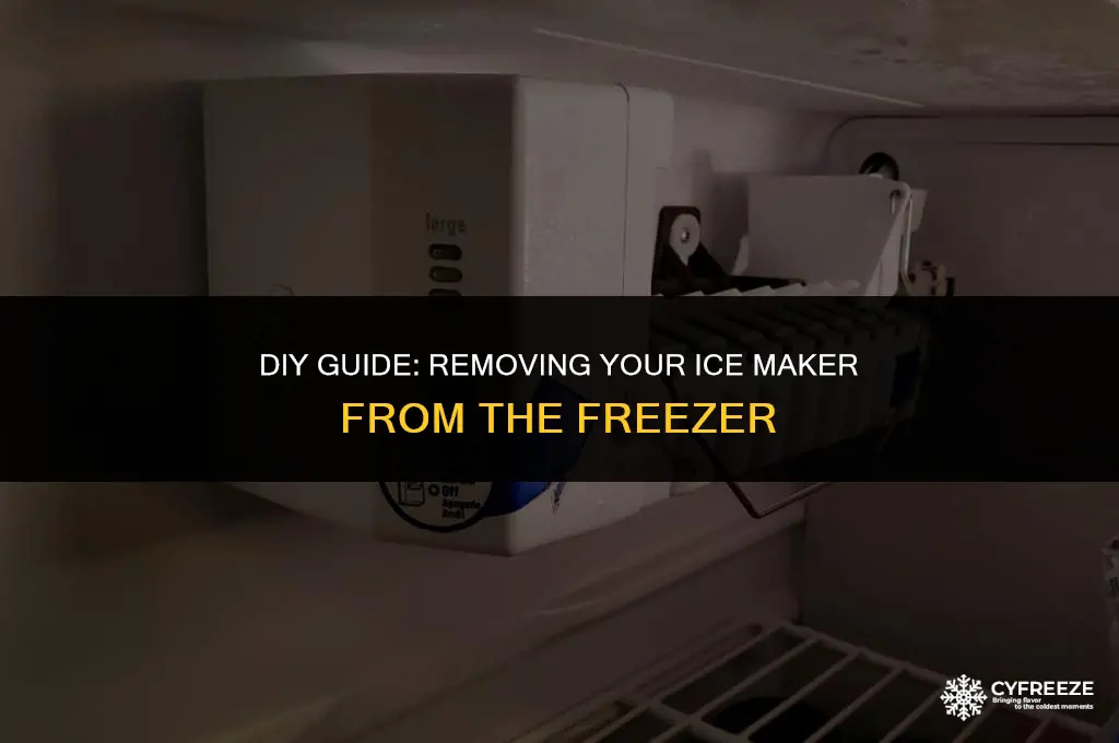 how to remove ice maker from freezer