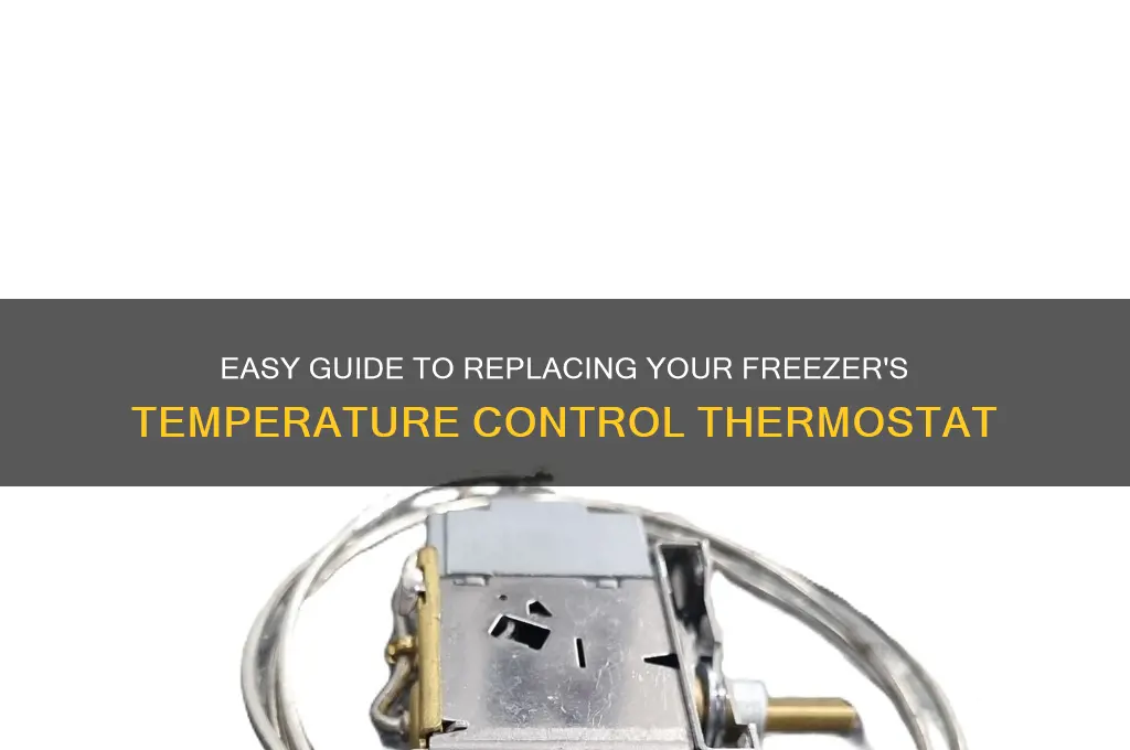 how to replace a freezer temperature control thermostat