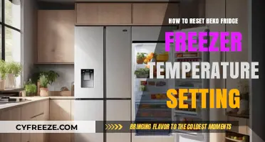 Quick Guide to Resetting Your Beko Fridge Freezer Temperature Settings
