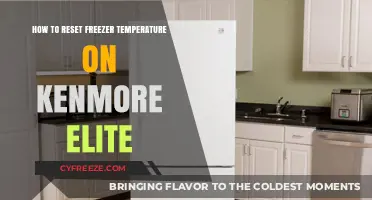 Resetting Your Kenmore Elite Freezer Temperature: A Quick Guide