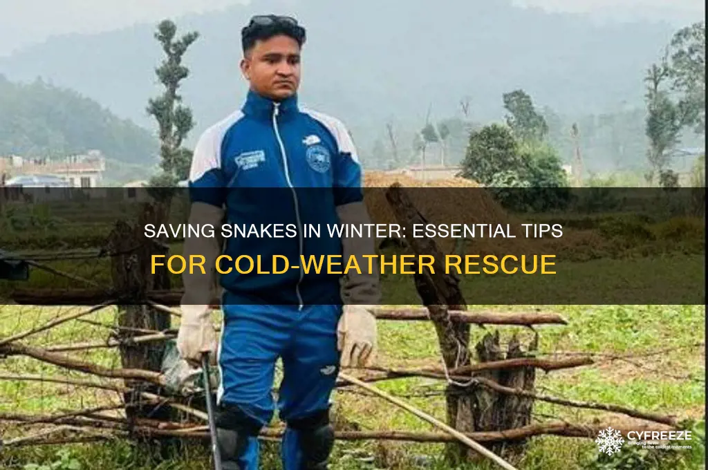 how to save a snake in the freezing point