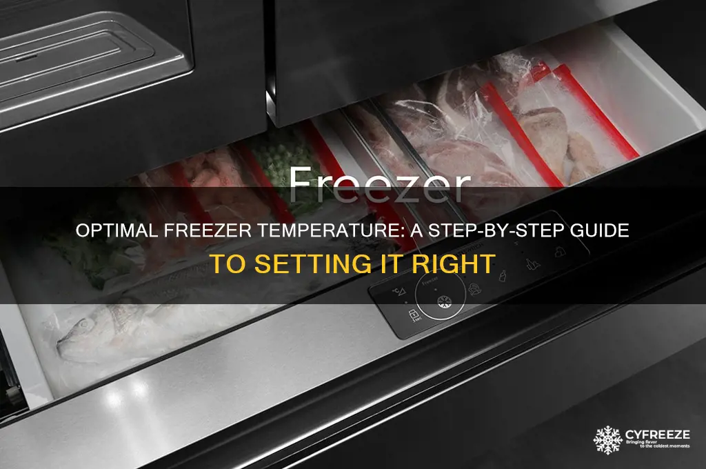 how to set freezer temperature