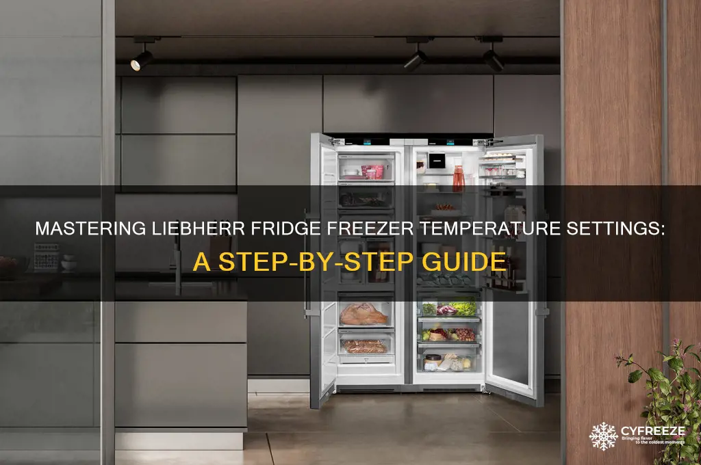 how to set liebherr fridge freezer temperature