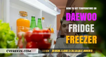 Easy Steps to Set Temperature on Your Daewoo Fridge Freezer