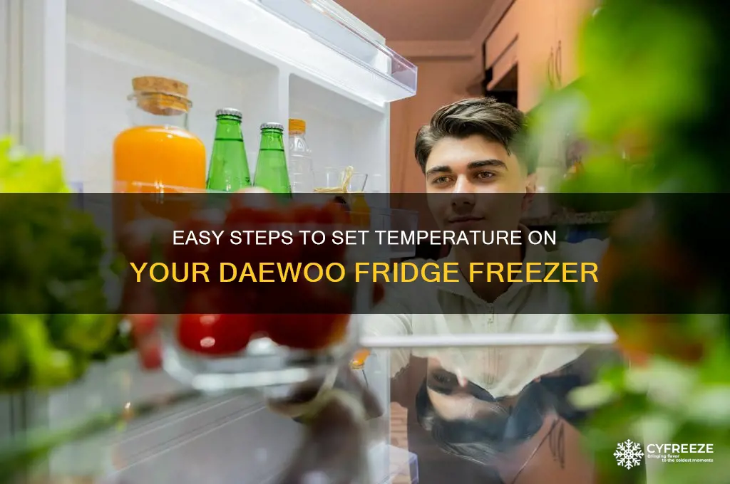 how to set temperature on daewoo fridge freezer