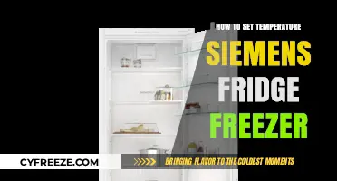 Mastering Your Siemens Fridge Freezer: Easy Temperature Setting Guide