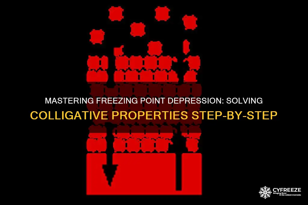 how to solve for freezing point colligative properties