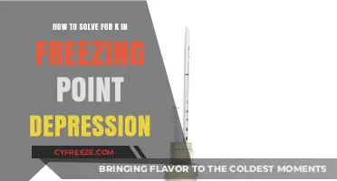 Mastering Freezing Point Depression: Solving for K Step-by-Step