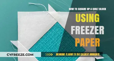 Square Quilt Blocks Perfectly with Freezer Paper: A Simple Guide