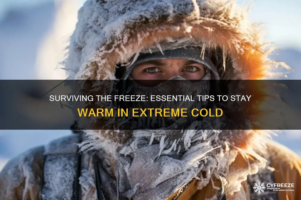 how to stay warm in below freezing temperatures