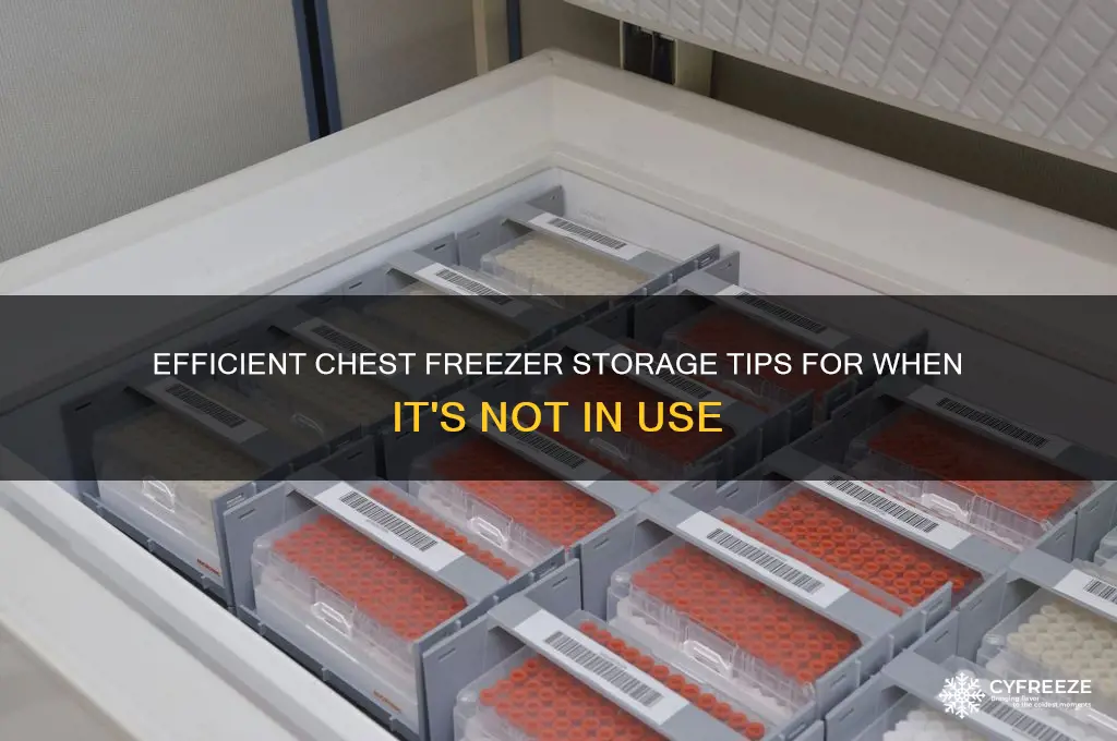 how to store a chest freezer when not in use