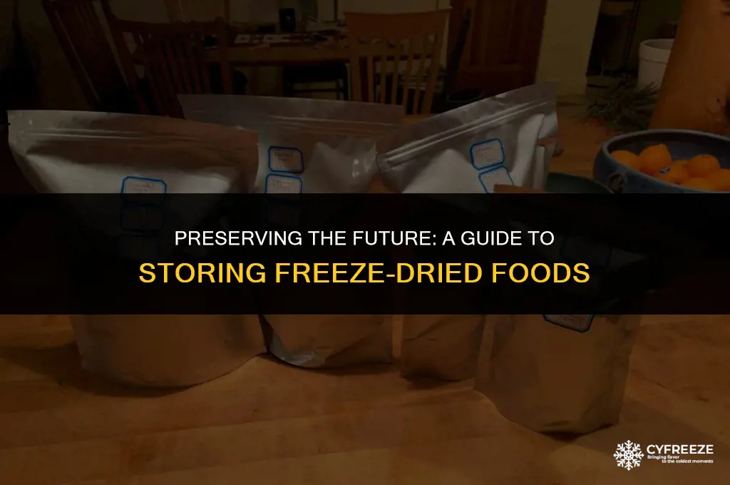 how to store freeze dried foods