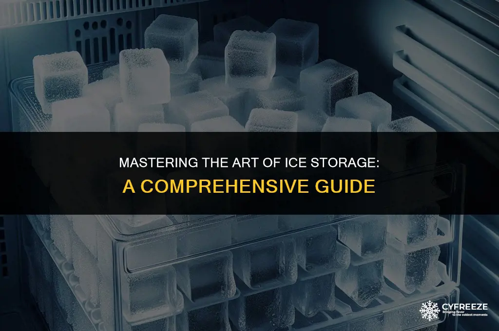 how to store ice in freezer