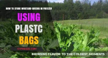 Easy Freezer Storage Tips for Mustard Greens in Plastic Bags