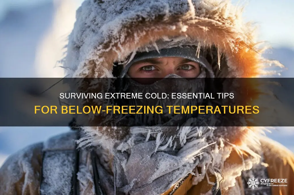 how to survive below freezing temperatures