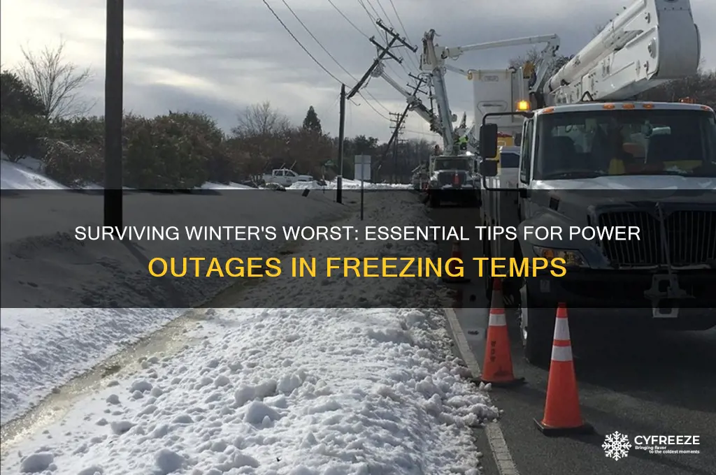how to survive freezing temperatures without power