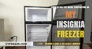 Check Your Insignia Freezer's Internal Temperature: A Simple Guide