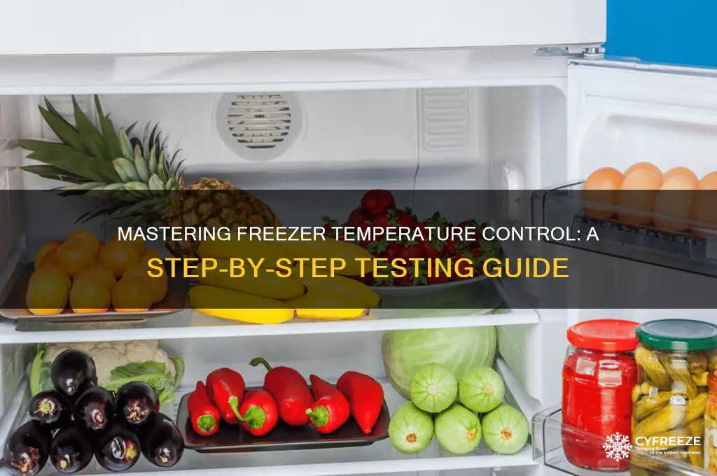 how to test a freezer temperature control