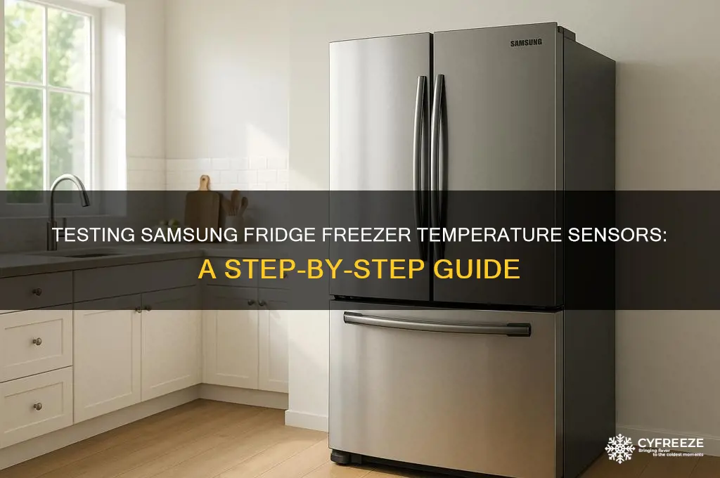 how to test freezer temperature sensors on samsung refri