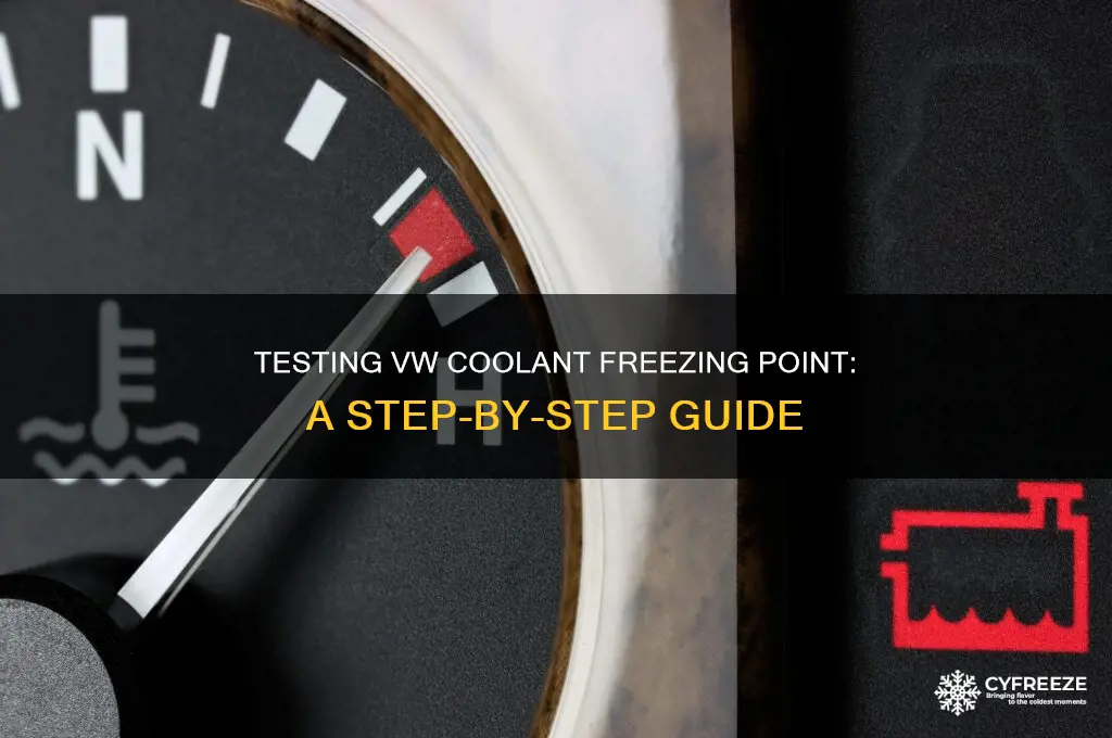 how to test freezing point of coolant vw