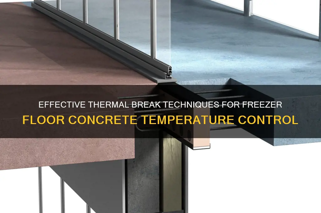 how to thermal break freezer floor concrete for temperature difference
