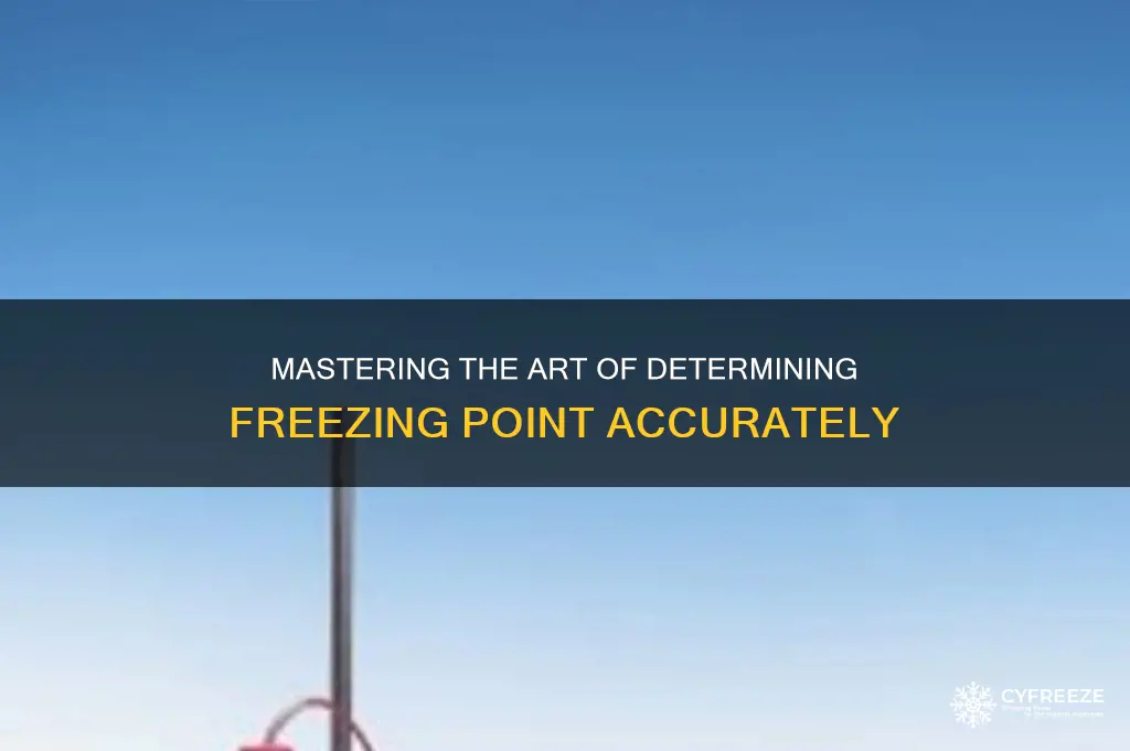 how to time freezing point