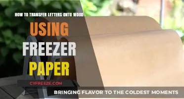Easy Freezer Paper Method for Transferring Letters onto Wood